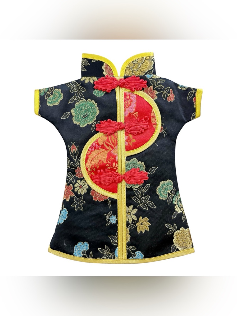 NWOT Cost Plus World Market Wine Kimono Chinese Dress Bottle Cover